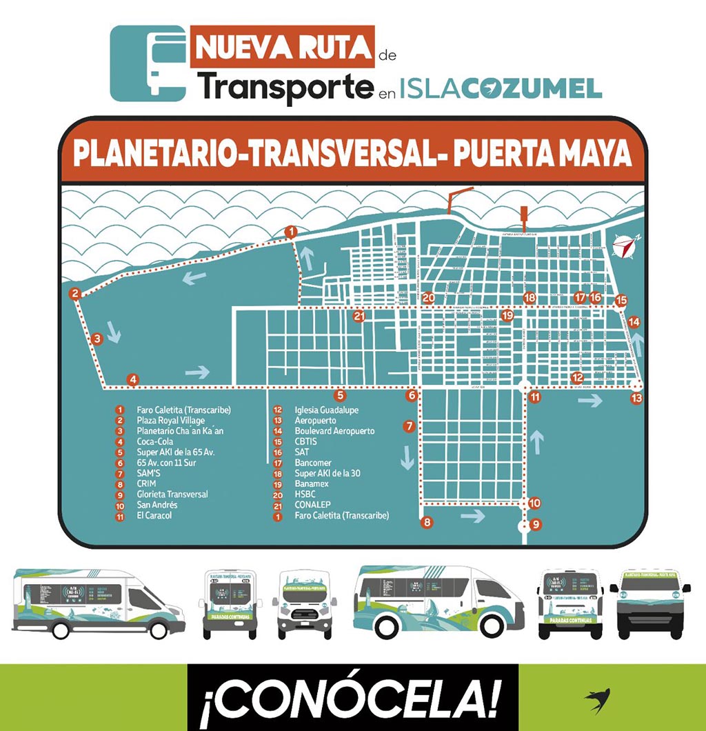 Introducir 94+ imagen rutas de transporte publico en cozumel